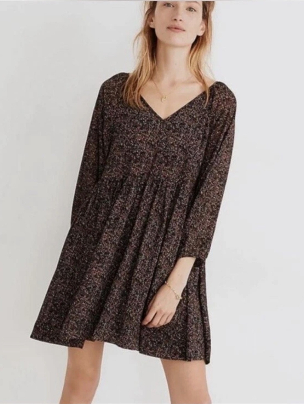 Madewell Georgette Crinkle Dress